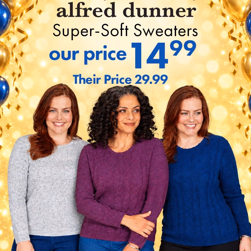 ALFRED DUNNER Super-Soft Sweaters 