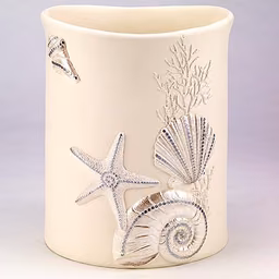Avanti Sequin Shells Wastebasket