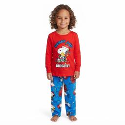 Toddlers Snoopy™ Long Sleeve "Merry & Bright" Pajama Set