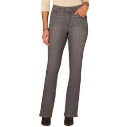 Womens Democracy “Ab”solution® Itty Bitty Bootcut Grey Jeans