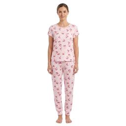 Womens Laura Ashley® Floral Pumpkins Joggers Pajama Set
