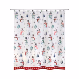 Avanti Winter Snowman Shower Curtain