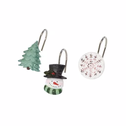 Avanti Winter Snowman 12pc. Shower Hook Set