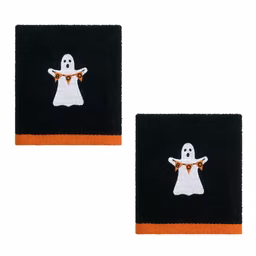 Avanti Ghost Boo Halloween 2pk. Embroidered Hand Towels