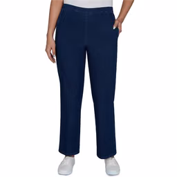 Womens Alfred Dunner Tuscany Pull On Jeans - Short Length