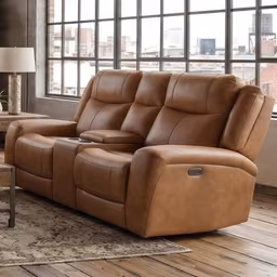 ManWah Landis Power Reclining Loveseat