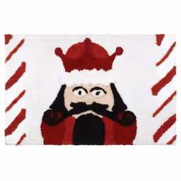 Avanti Peppermint Nutcracker Bath Rug