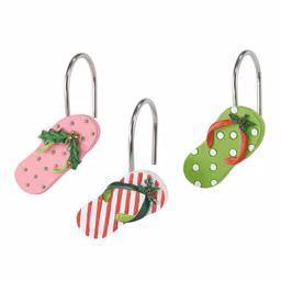 Avanti Flamingo Jingle Shower Curtain Hooks